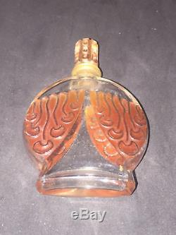 Rare Beautiful Art Deco Bottle 1920 Always Me Corday With Orange Patina