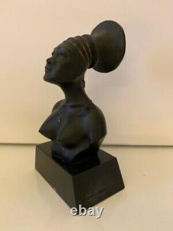 Rare Mangbetou Woman Sculpture Symbol Of The Black Cruise 1925 Citroen