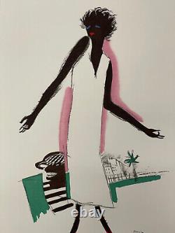 Rare Paul Colin vintage impression of Black Tumult Fashion Woman Josephine Baker