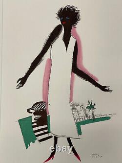 Rare Paul Colin vintage impression of Black Tumult Fashion Woman Josephine Baker