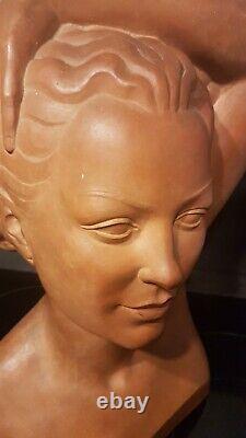 Scarpa Riccardo Earth Cuite Art Deco Bust Woman