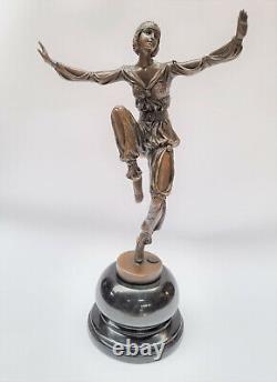 Scheherazade Dancer Art Deco Bronze Figure Woman