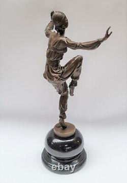 Scheherazade Dancer Art Deco Bronze Figure Woman