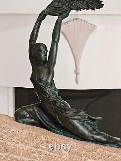 Sculpture Bronze Art Deco Female Athlete by Le Faguays, Fayral, Max Le Verrier