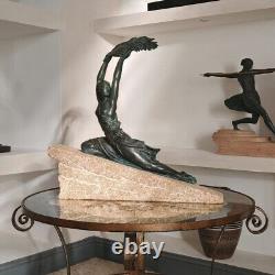 Sculpture Bronze Art Deco Female Athlete by Le Faguays, Fayral, Max Le Verrier