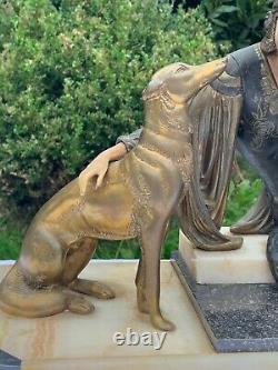 Sculpture Chrys Elephant Woman Lechers Art Deco 1930 Regular