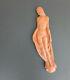 Sculpture Mural Art Decoration Terracotta Naked Woman On A Globe Signed Monogram
