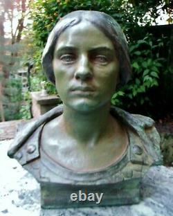 Sculpture Statue Woman Goddess Of War Minerva Sculptor Alfred Finot Nancy