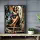 Sensual Woman Painting 40x60 Cm Framed With American Box Frame Mounting Included