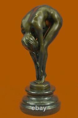 Sexy Chair Bronze Woman Girl Sculpture Statue Art Deco Erotic Marble Sale