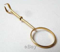 Smoking Cigarette Clamp For Woman In Solid Gold Gold Cigarette Holder