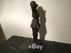 Statues Art Deco Bronze Signed P. Chenet (woman Who Stretches) In The Morning