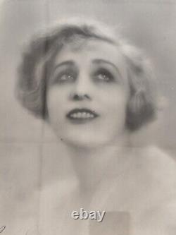 Studio G. L Manuel brothers large signed Art Deco photo portrait woman 1930