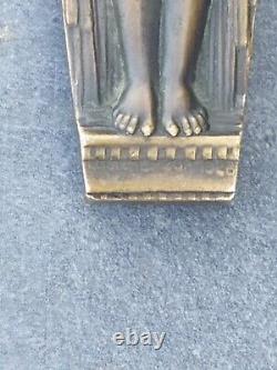 Superb Bronze Art Deco Nude Woman Paper Cutter. Lucien BAZOR (1889-1974)