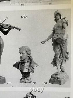 Superb Sculpture Statue Terracotta Goldscheider Woman 1900 Art Nouveau Deco