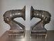 Superb Pair Of Art Deco 1925 Bookends African Mangbetu Women Ebony