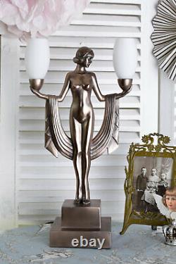 Table Lamp Women's Nude Lamp Art Deco 20er Years Light Decorative Lamp