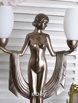 Table Lamp Women's Nude Lamp Art Deco 20er Years Light Decorative Lamp