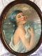 Tableau Pastel Woman 1900 Art Deco