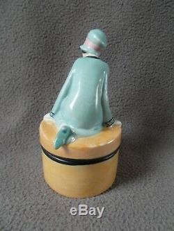 Transmission Porcelain Art Deco Fasold & Stauch Statuette Woman Half Doll Sculpture