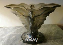 Vase Art Deco Sohne Walther (1935) Decor Woman / Butterfly