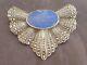 Very Beautiful And Ancient Art Deco Brooch For Silver Woman Lapi Lazuli Marcassites