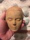 Very Beautiful And End Face Of Woman Statue Sculpture In Earth Cuite Art Deco