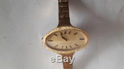 Vintage Cat Ladies' Watch, S Eye Girard Perregaux Plaque Or Gold 20 Carats
