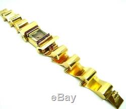 Watch D'era Art Deco Women 30 Years Solid 18k Gold With Natural Ruby