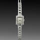 Watch Lady Art Deco Platinum 1930 Diamonds. Mechanical
