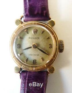 Watch Rolex Precision Woman Or Massive Gold Watch Art Deco 1940