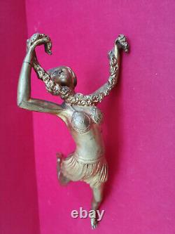 Woman Art Deco Gilded Bronze Figure 1930 Height 30 Cms Weight 1.5 KG