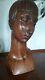 Woman Bust Art Deco Era In 1925 Jacques Adnet Rosewood