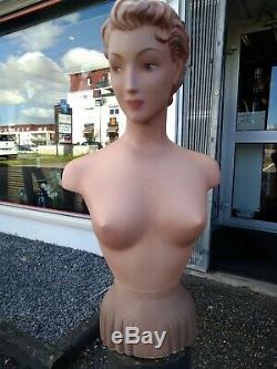 Woman Bust P. Imams Old Paris Very Good Condition Height 77cm