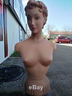 Woman Bust P. Imams Old Paris Very Good Condition Height 77cm