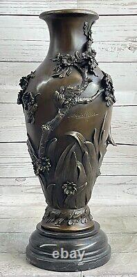 Woman Figurine Vase Sexy Girl Art Deco Style New Bronze'lost' Cire