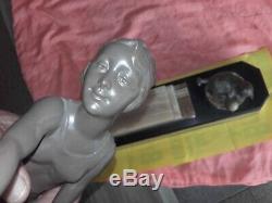 Woman Playing With Her Cat. Statue Art Deco. Modern Styl. Art Nouveau