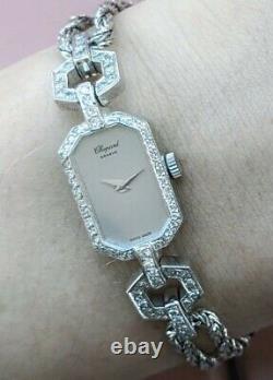 Women's Watch Chopard Authentic Massive 18k Gold, 54! Diamonds, Art Deco Style