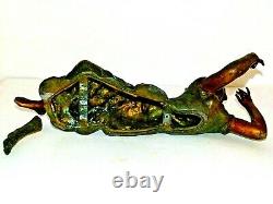 398 Femme allongée 1900 Art Nouveau Lampe Régule joueuse flute regule