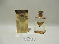 Ancien Flacon Et Son Etui Parfum Houbigant Bois Dormant 1925 Art Deco Perfume