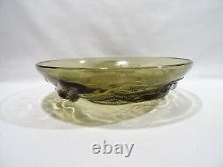 Ancienne Coupe En Verre Moule Art Deco Naiades Femme Nue Glass Cut