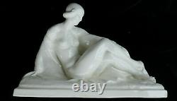 Ancienne céramique ART DECO 1930 signé R. A. PHILIPPE sculpture femme nue