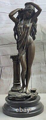 Attirant Aldo Vitaleh Chair Femme Sculpture Art Déco Bronze Statue Fonte Deco