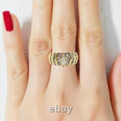 Bague ancienne pour femmes or jaune 18 k diamant ring vintage