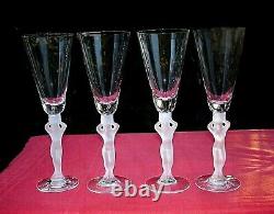 Bayel Venus Woman Fluted Glasses Flute Champagne Femme Erotique Cristal Art Deco