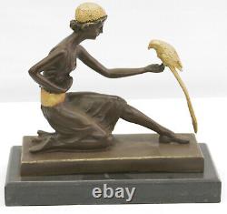 Bronze Exceptionnel Art Déco Chiparus Femme Dancer Sculpture Déco Deal Solde