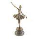 Bronze Marbre Moderne Art Deco Statue Sculpture Femme Danseuse Ballerine Fa-87