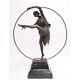 Bronze Marbre Moderne Art Deco Statue Sculpture Femme Danseuse Georgienne Vg-101