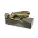 Bronze Marbre Moderne Art Deco Statue Sculpture Nue Erotique Femme Pose Ec-33