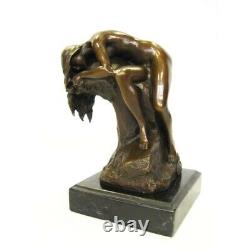 Bronze Moderne Art Deco Statue Sculpture Nue Erotique Femme Dormant DSTM-116